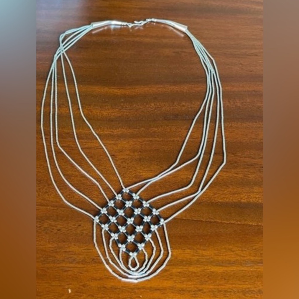 Sterling silver Native American style necklace
